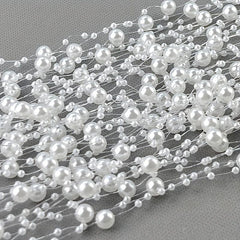 10M Pearl Connecting Line Beads Stars Floral Ornaments DIY Hair Accessories