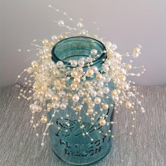 10M Pearl Connecting Line Beads Stars Floral Ornaments DIY Hair Accessories
