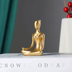 Meditating Woman Yoga Decorative Ornament for Home Decor