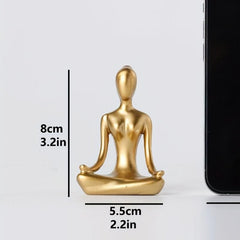 Meditating Woman Yoga Decorative Ornament for Home Decor