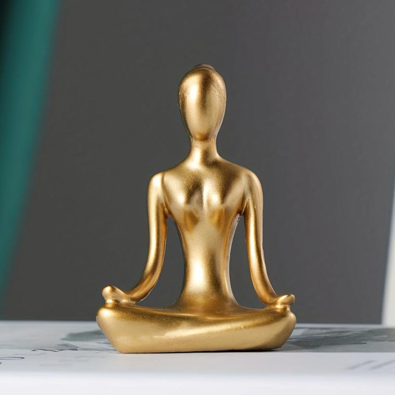Meditating Woman Yoga Decorative Ornament for Home Decor