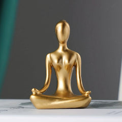 Meditating Woman Yoga Decorative Ornament for Home Decor