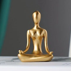Meditating Woman Yoga Decorative Ornament for Home Decor