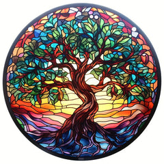 Stained Glass Tree Of Life Suncatcher - Four Seasons Theme
