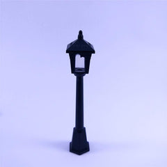 5pcs Christmas Street Light Decorations Retro Lamp Micro Landscape Model Lights