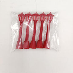 5pcs Christmas Street Light Decorations Retro Lamp Micro Landscape Model Lights