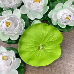 6pcs Realistic Water Lily Simulation Pond Plant for Decoration