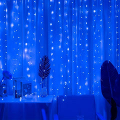 200 LED Curtain Lights 6.56ft with Remote - Waterproof Fairy Lights
