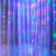200 LED Curtain Lights 6.56ft with Remote - Waterproof Fairy Lights