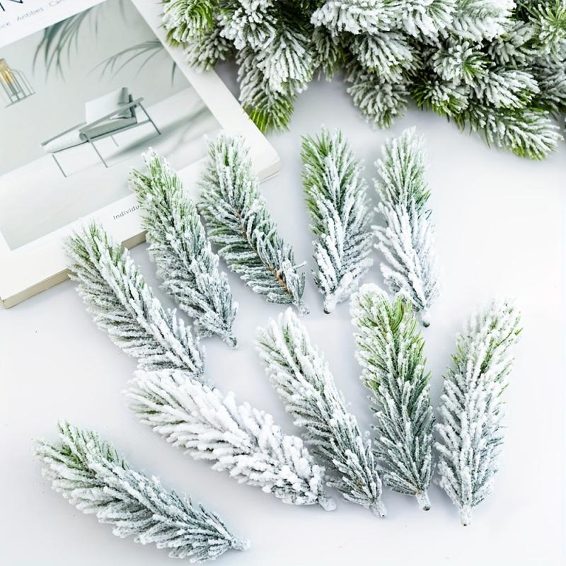 Flocked Plants Branches for Wedding Home Party Decor DIY Christmas Tree