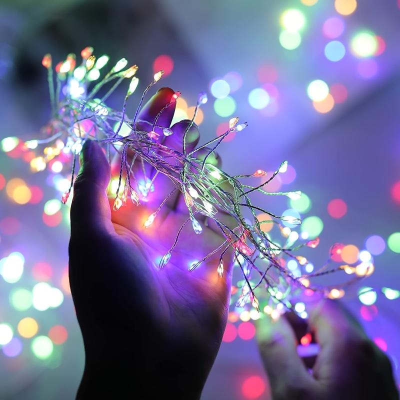 Fairy Lights Led Firecracker Lights 8 Twinkling Modes USB Remote With Timer