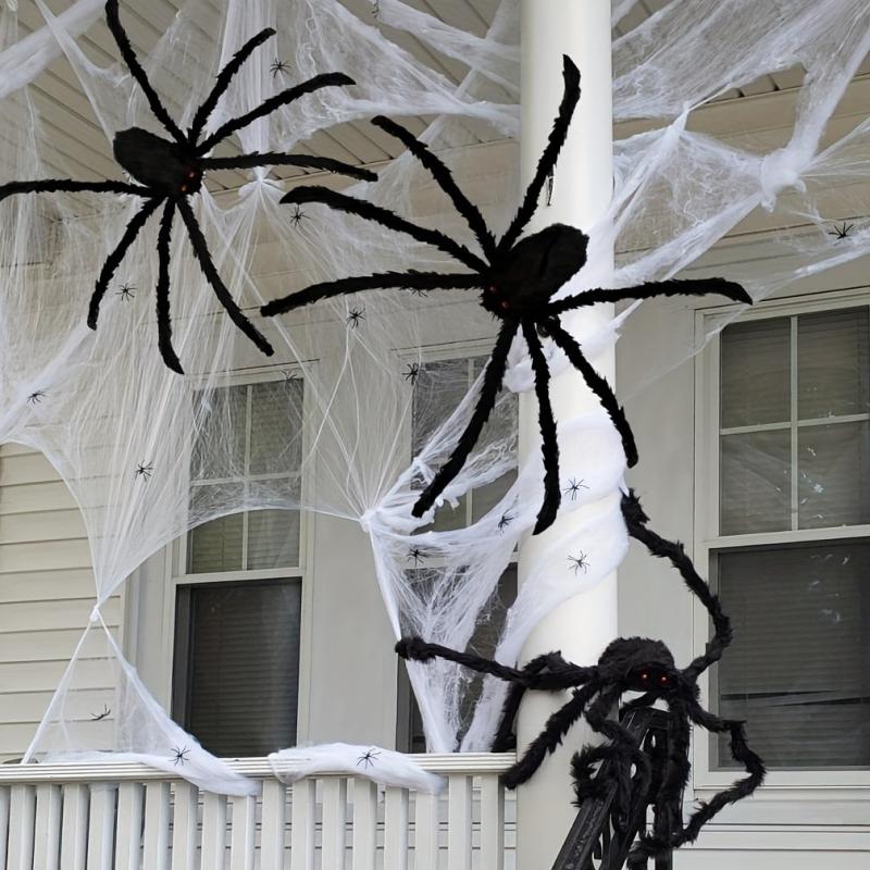 Halloween Giant Spider Soft Hairy Scary Spider For Outdoor & Indoor Decoration