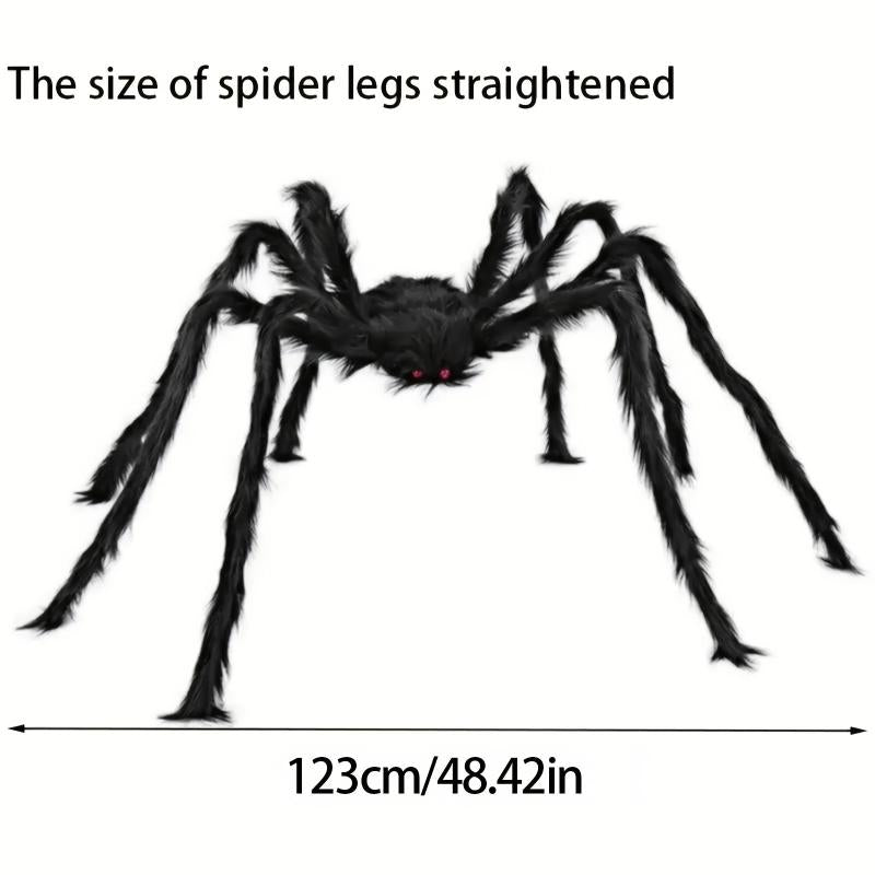 Halloween Giant Spider Soft Hairy Scary Spider For Outdoor & Indoor Decoration