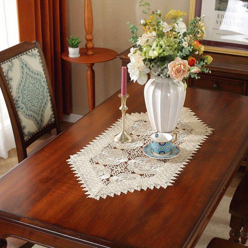 Water Soluble Polyester Organza Embroidery Lace for Home Decoration