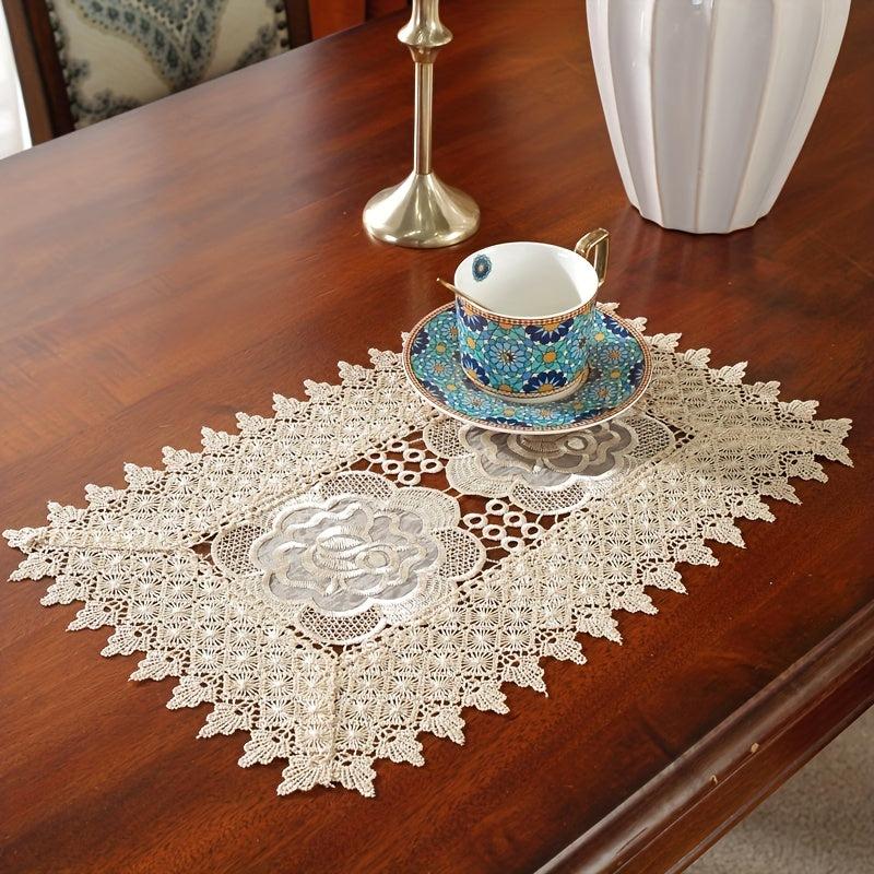 Water Soluble Polyester Organza Embroidery Lace for Home Decoration