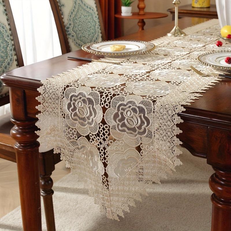 Water Soluble Polyester Organza Embroidery Lace for Home Decoration