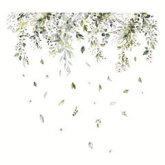 Plant Flowers Branches Self-adhesive Wall Sticker Room Decor