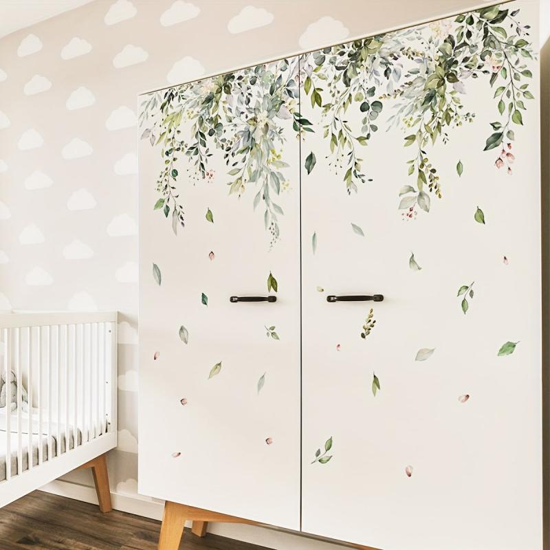 Plant Flowers Branches Self-adhesive Wall Sticker Room Decor
