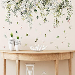 Plant Flowers Branches Self-adhesive Wall Sticker Room Decor