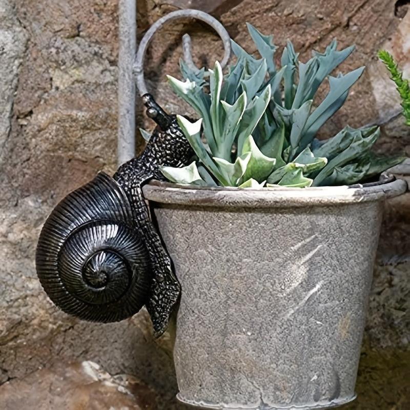 Snail Figure Plant Pot Hanger Decorative Ornament