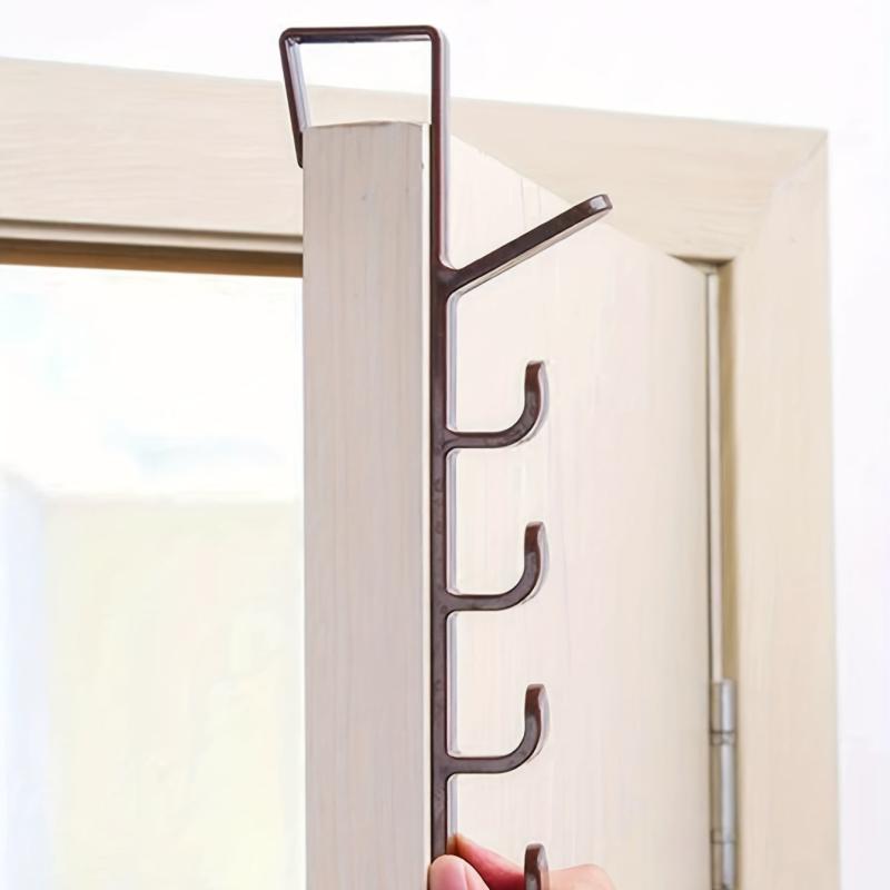 1pc Door Rear Hook Wardrobe Cabinet Storage Rack Hanger Clothes Hook