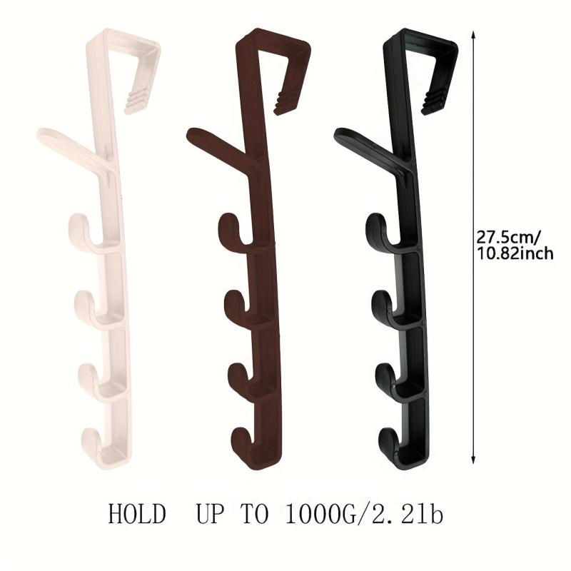 1pc Door Rear Hook Wardrobe Cabinet Storage Rack Hanger Clothes Hook