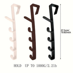 1pc Door Rear Hook Wardrobe Cabinet Storage Rack Hanger Clothes Hook