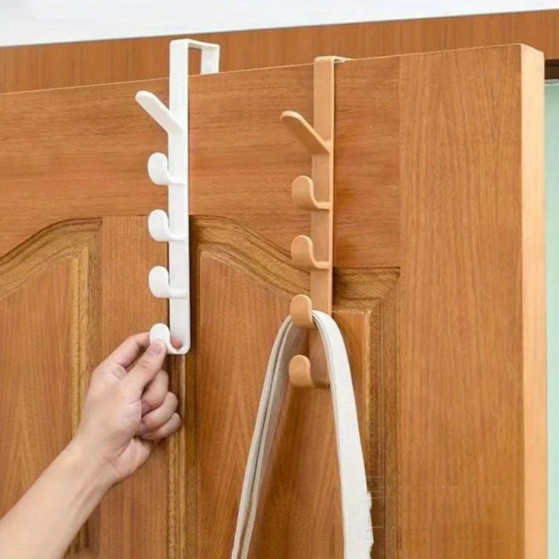 1pc Door Rear Hook Wardrobe Cabinet Storage Rack Hanger Clothes Hook
