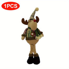 Christmas Dolls Tree Decor Reindeer Snowman Santa Claus Standing Doll