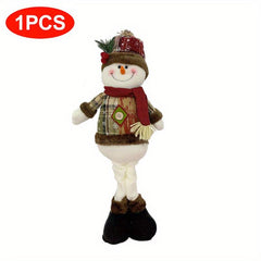 Christmas Dolls Tree Decor Reindeer Snowman Santa Claus Standing Doll