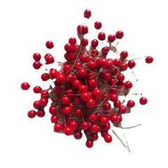 10pcs Red Berry Ball Christmas Decor Foam Berry Living Room Decor Arrangement