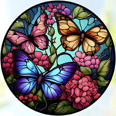 Butterfly Stained Suncatcher for Home Decor