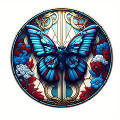 Butterfly Stained Suncatcher for Home Decor