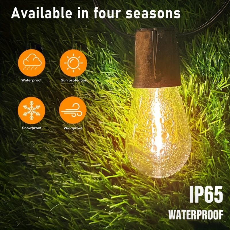 LED Solar String Light IP65 Waterproof Outdoor Christmas Decoration Bulb
