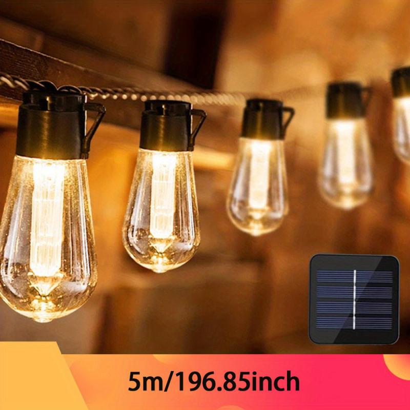 LED Solar String Light IP65 Waterproof Outdoor Christmas Decoration Bulb