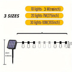 LED Solar String Light IP65 Waterproof Outdoor Christmas Decoration Bulb