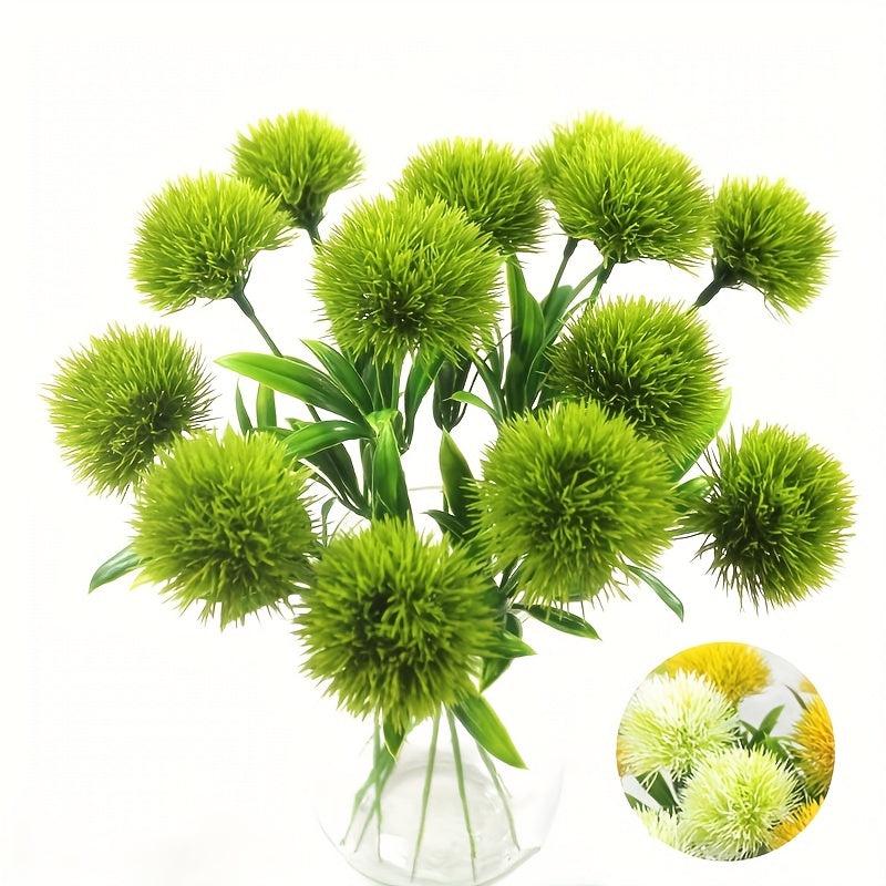 5pcs Realistic Chrysanthemum & Dandelion Plants for Home & Wedding