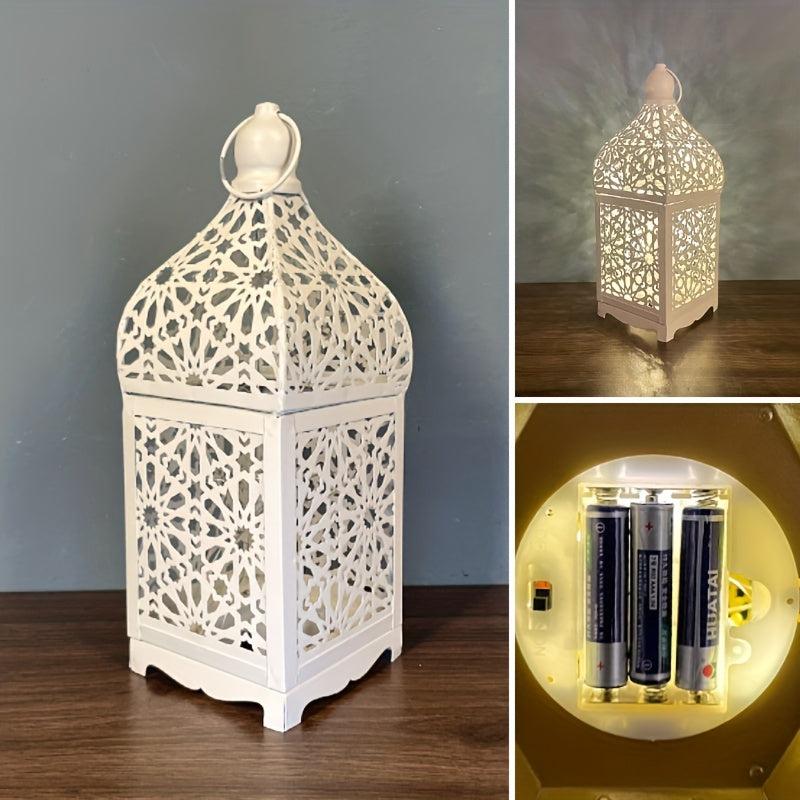 Moroccan Lantern LED Wind Light Retro Decor for Weddings