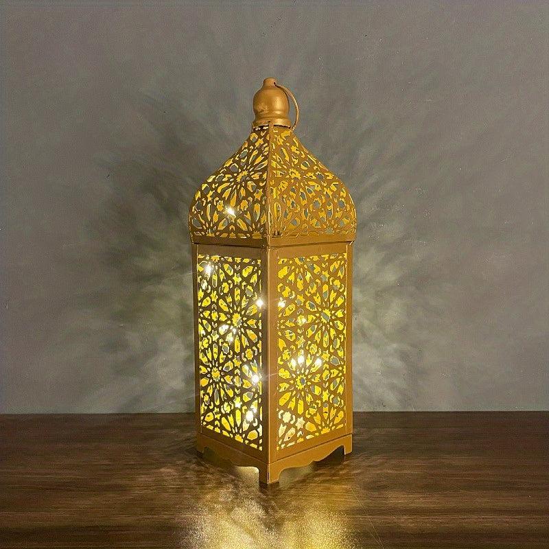 Moroccan Lantern LED Wind Light Retro Decor for Weddings