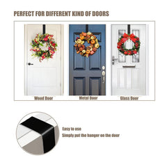 Metal Wreath Hanger for Front Door - Ideal for Christmas & Easter