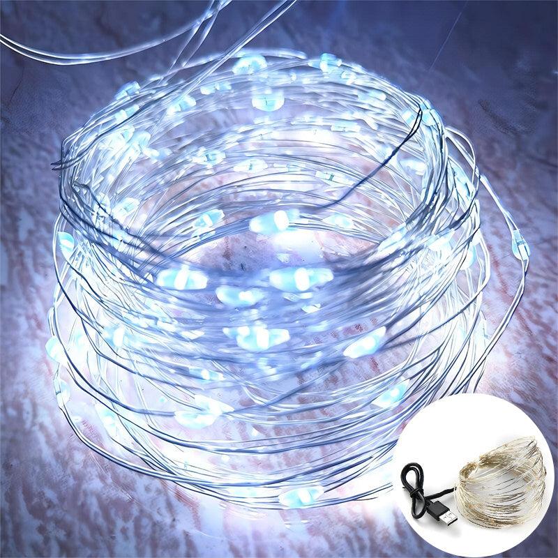 USB LED String Lights Copper Wire Garland Light Waterproof Fairy Lights