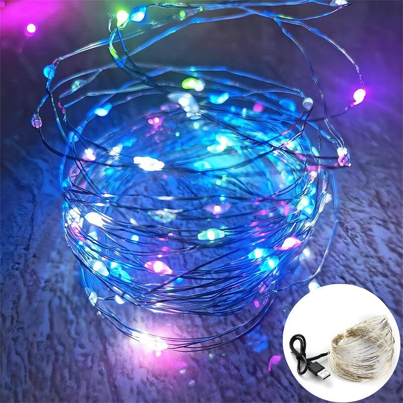 USB LED String Lights Copper Wire Garland Light Waterproof Fairy Lights