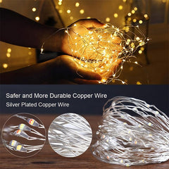 USB LED String Lights Copper Wire Garland Light Waterproof Fairy Lights