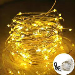 USB LED String Lights Copper Wire Garland Light Waterproof Fairy Lights