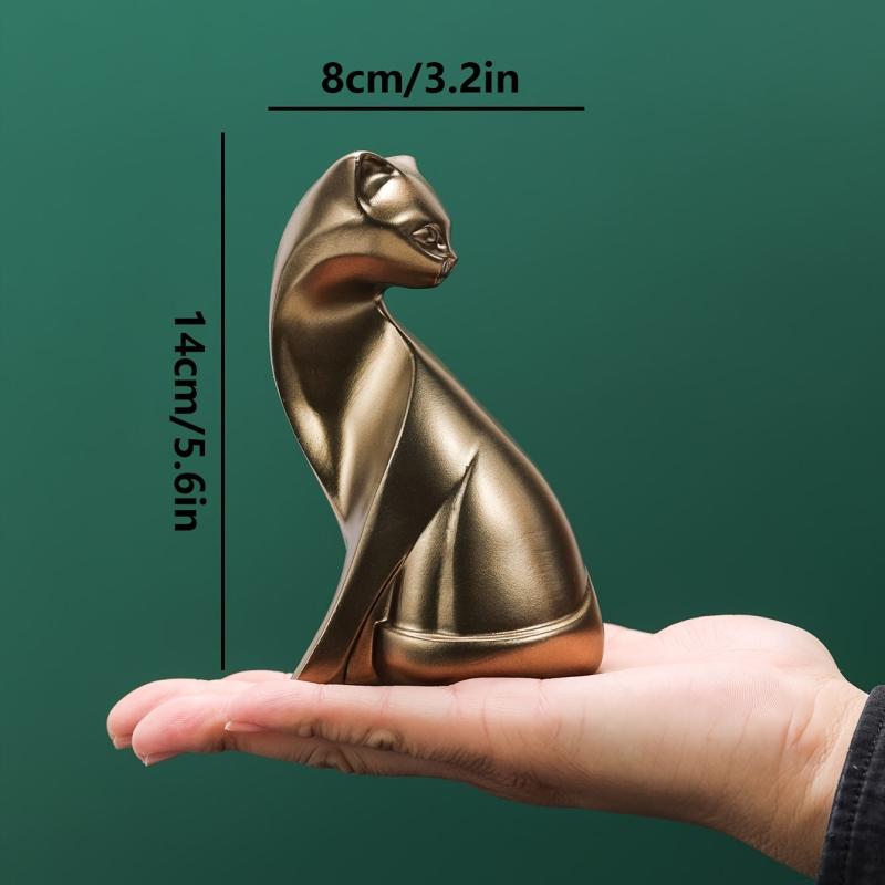 Bronze Cat Decor Scene Room Decoration