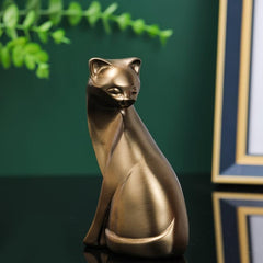 Bronze Cat Decor Scene Room Decoration