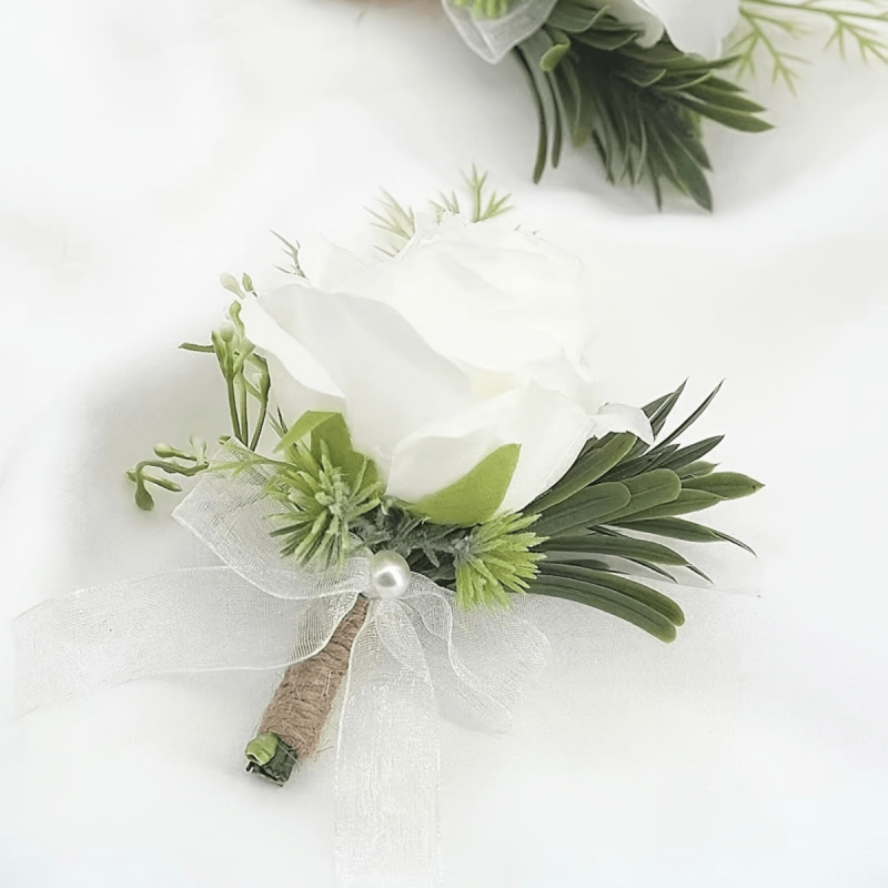 Stylish Boutonniere for Men - Perfect for Weddings, Groomsmen, Anniversaries
