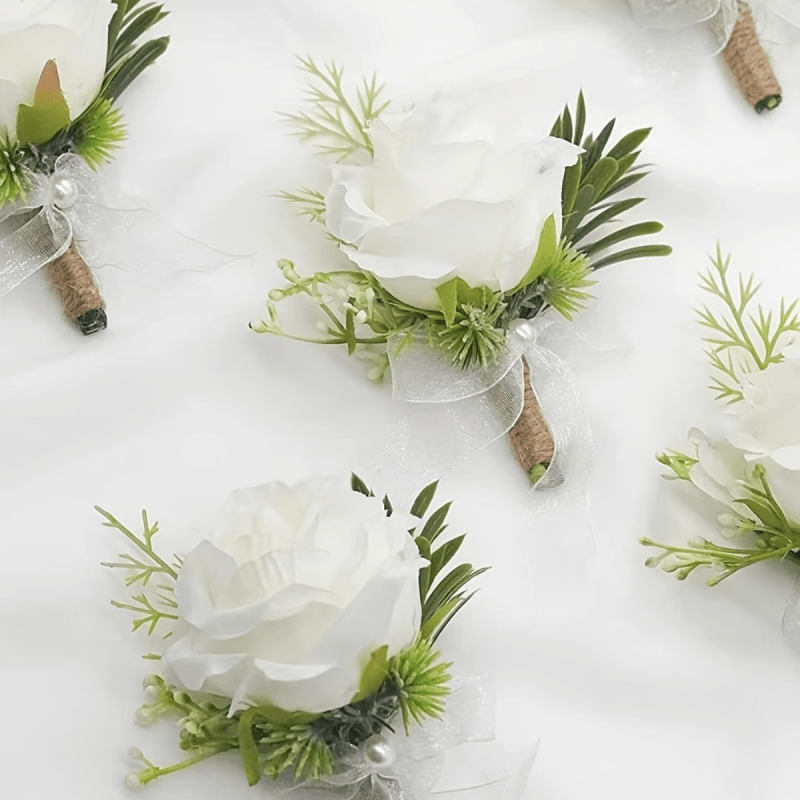 Stylish Boutonniere for Men - Perfect for Weddings, Groomsmen, Anniversaries