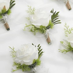 Stylish Boutonniere for Men - Perfect for Weddings, Groomsmen, Anniversaries
