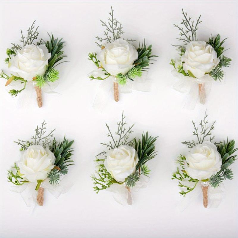 Stylish Boutonniere for Men - Perfect for Weddings, Groomsmen, Anniversaries